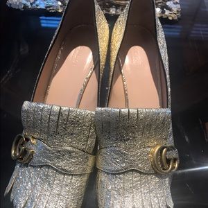 Authentic Marmont Fringe Leather 55mm Loafer